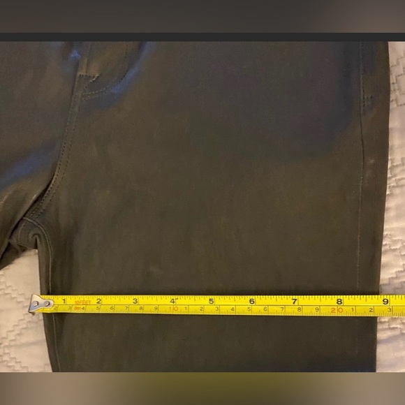 FRAME LEATHER ALI HIGH RISE CIGARETTE PANTS - Picture 9 of 16